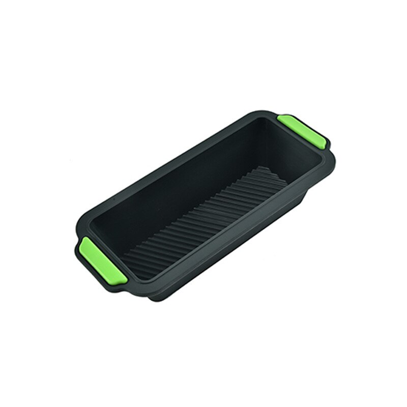 Rechthoekige Hoge Temperatuur Siliconen Brood Pan Mold Non-stick Bakken Tools: Black