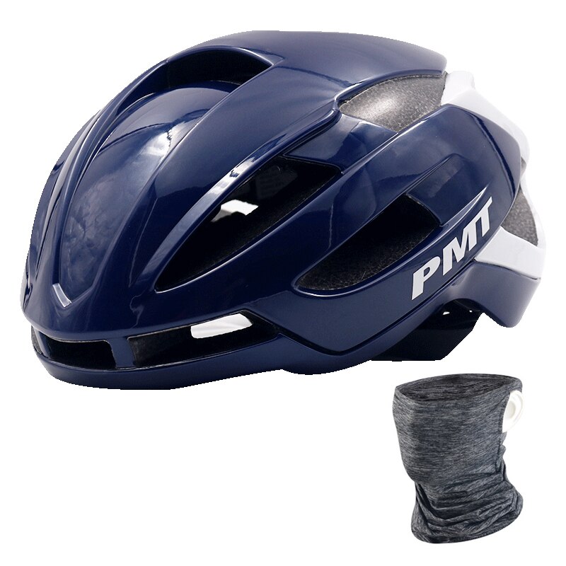 PMT-Cascos para carreras de bicicleta transpirables, casco de seguridad para deportes al aire libre, BMX, para ciclismo de montaña o de carretera, casco para montar: Blue / M(54-58CM)