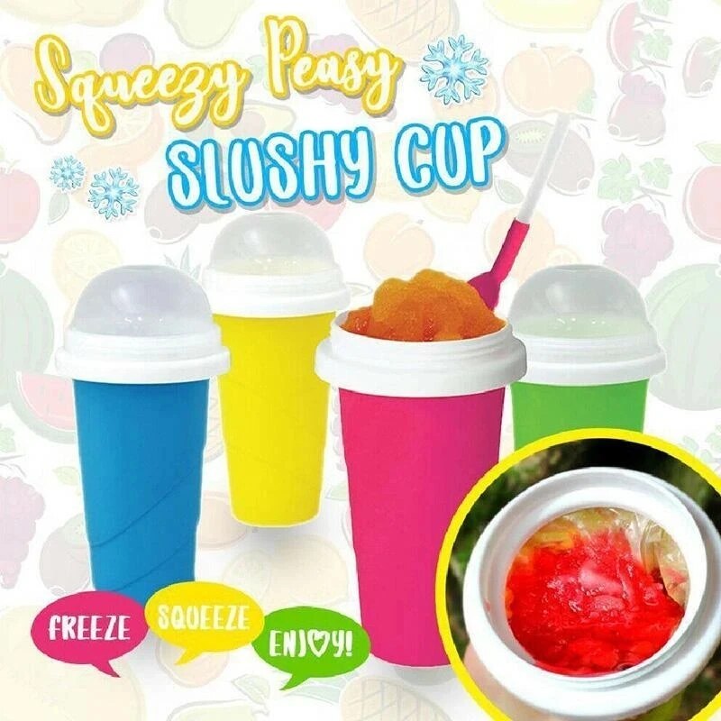Batidos de frozen duraderos, escarcha de hielo para hacer helados, taza de enfriamiento rápido para exprimir, botella para batidos