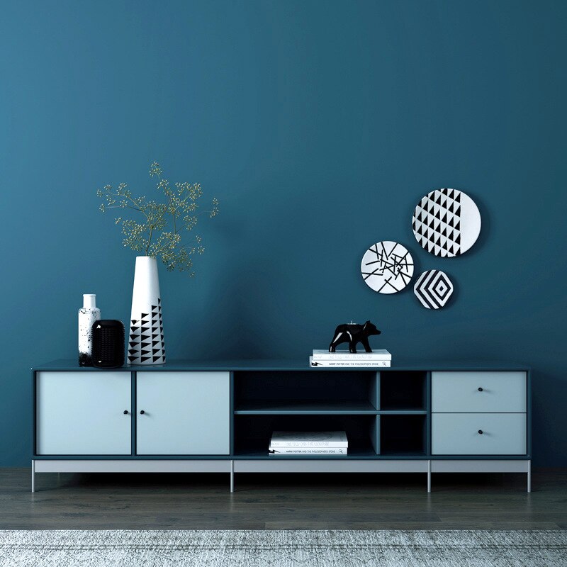 Mörkblå benso blå indigo blå blå enfärgad enfärgad tapet modern minimalistisk nordisk sovrum vardagsrum fondvägg
