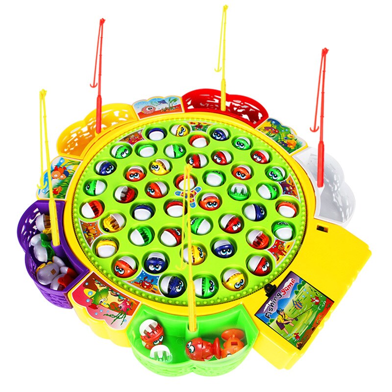 Fishing Game Toy Set Met Roterende Board Elektrische Roterende Muzikale Speelgoed Veilig En Duurzaam Voor Peuters En Kinderen: 45 fish