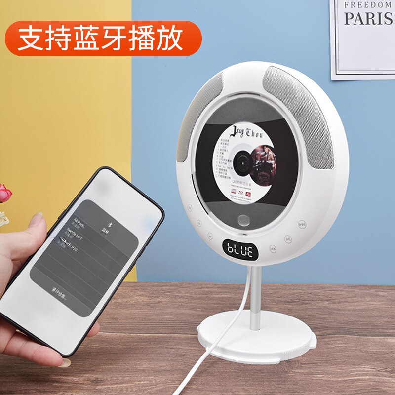 Wall Mounted Cd Player Home Player Surround Sound Fm Radio Bluetooth Usb Easy To Carry Remote Control Play Music Cd Player