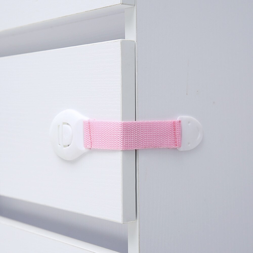 10pcs Child Lock Doors Lock baby Safety cabinet lock child lock closet safety for baby security children's safety: pink
