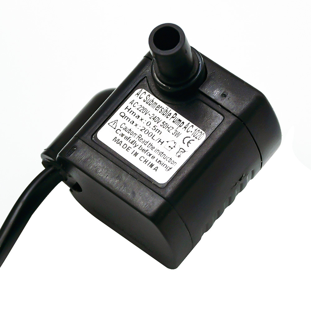 200L/H 3W Submersible Water Pump for Aquarium Tabletop Fountains Pond Water Gardens and Hydroponic Systems AC100V-120V/220V-240V: 220V / EU