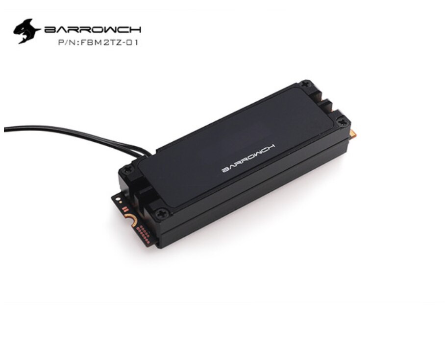 Barrowch – disque dur M.2 à affichage numérique, Kit de refroidissement, pour Type M2 SSD, spécification FBM2TZ-01, 2280/22110: black