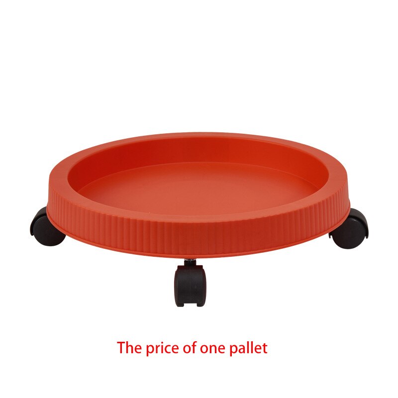 PP three-dimensional three-petal flower/strawberry pot multilayer stacking cultivation pot vegetable melon fruit planting pot: Brick red Tray