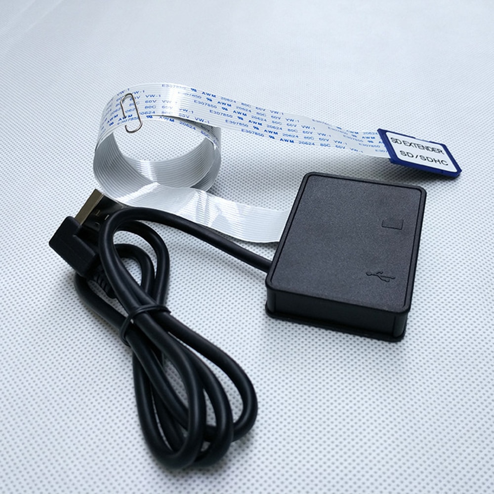 USB Flexible Extension Cable Extender Adapter Converter SD Card Female SDHC Card Reader for MP3 GPS Mobile Phone 54/70 CM