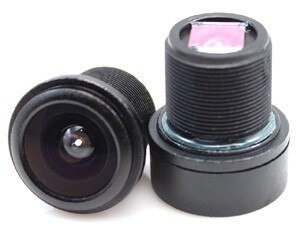 Lente gran angular de visión de baja distorsión M12, lentes de tablero de ojo de pez 1,25mm