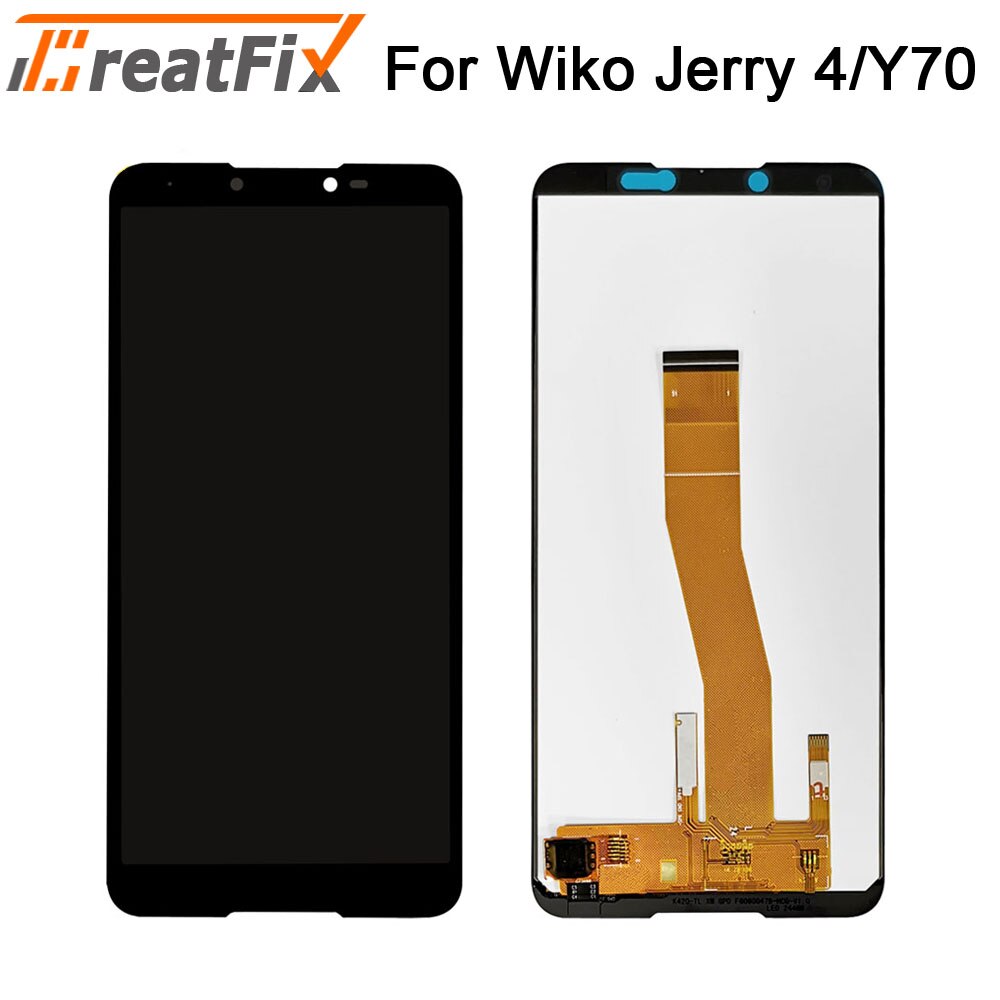 Original Tested For Wiko Y50 Y60 Y70 Y80 LCD touch Screen LCD Display Assembly Replacement lcd for wiko Y80 Jerry 4 screen: For Wiko Y70 Black