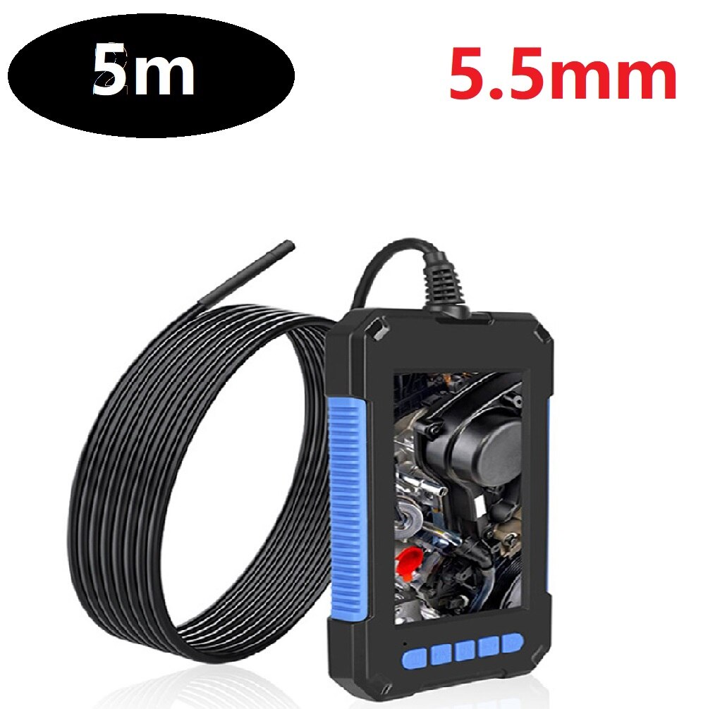 5.5mm 8mm Endoscope Camera 2m 5m 10m 1080P Flexible IP67 Waterproof USB Snake Inspection Camera Handheld Camera With 8 LED: Gray