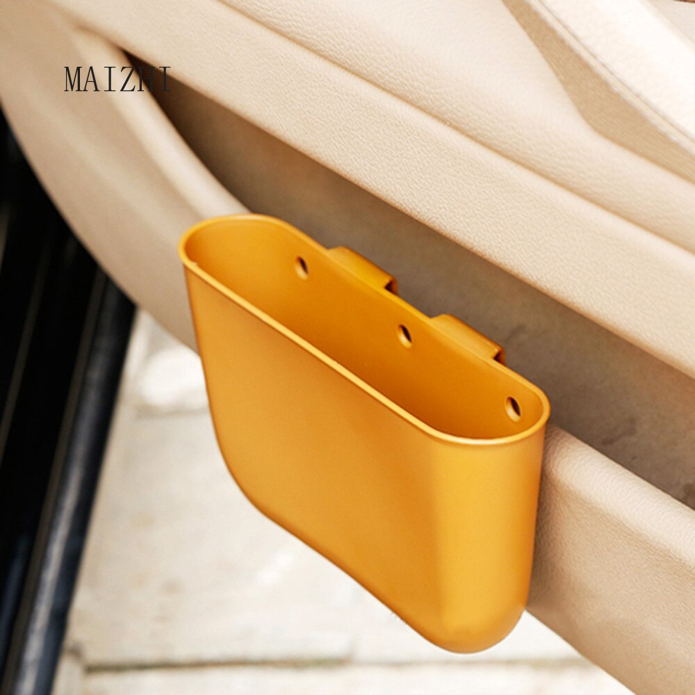 2PCS car storage box plastic car seat gap pocket storage box car trash can car accessories glasses case mobile phone storage