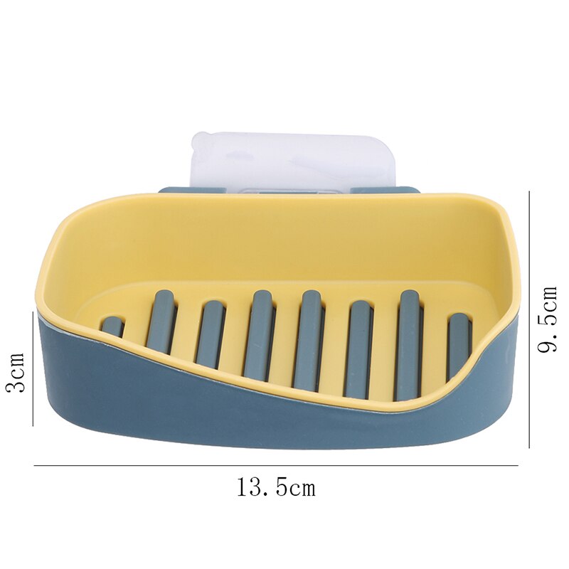 Zeephouder, zuignap, zeepbakje, afvoer, badkamer opbergdoos, gratis perforatie, plastic wandhanger, pastabakje, badkameraccessoires