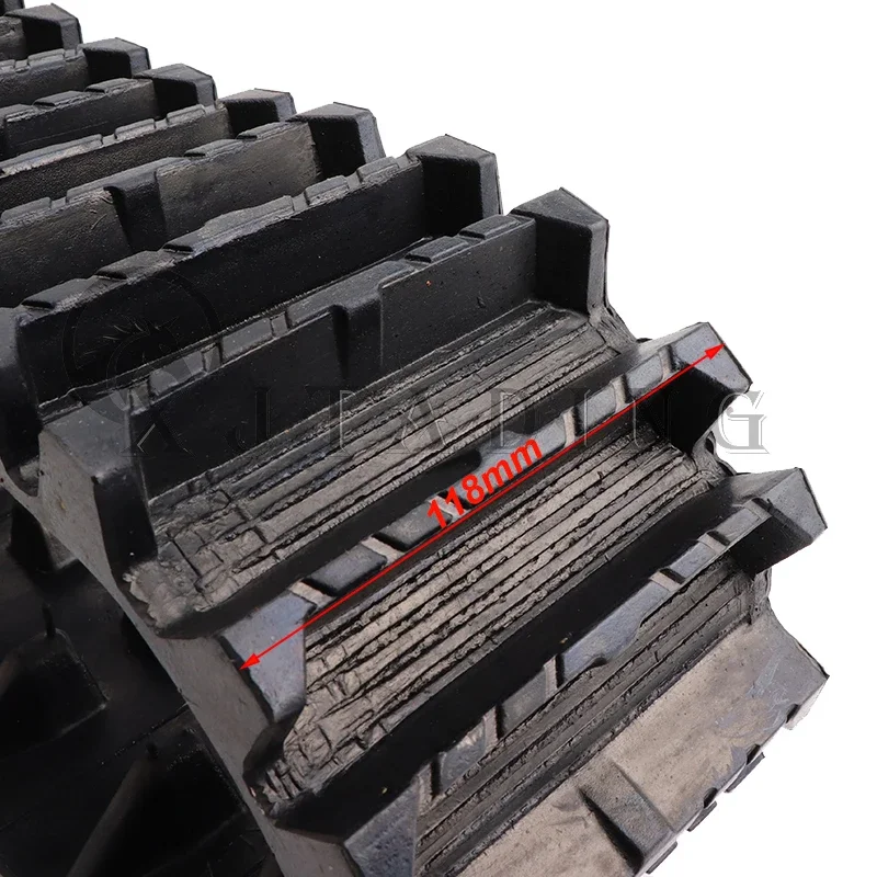 Rubber Track Caterpillar Tracks For ATV Go Kart UTV Buggy Snow Blower Sand Snowmobile Quad Bike Motorcycle Wheels Accessories