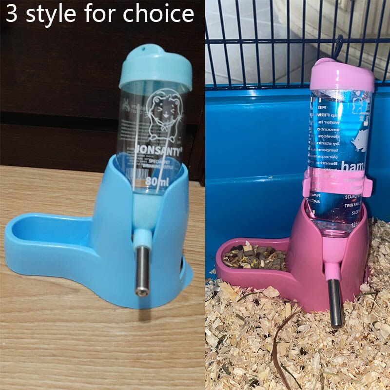 Hamster Water Bottle Small Animal Accessories Automatic Feeding Device Food Container 3 Styles 1 Pc Pet Drinking Bottles