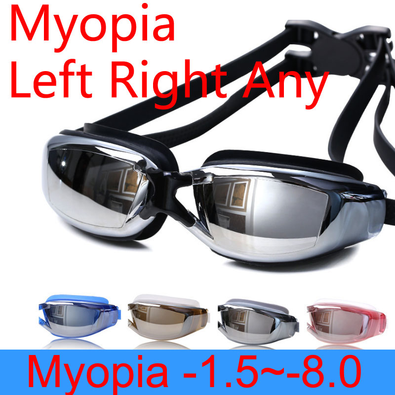 Swimming Glasses Myopia Men Women Anti Fog Adults Prescription Waterproof Swim Pool Eyewear Optical Diving Goggles