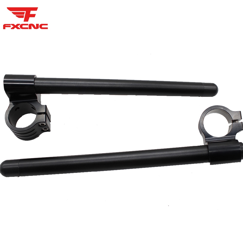 For Universal CNC Aluminum Motorcycle Riser Handlebar Clip-Ons Fork Handle Bars Clip ons Motorbike Handlebar