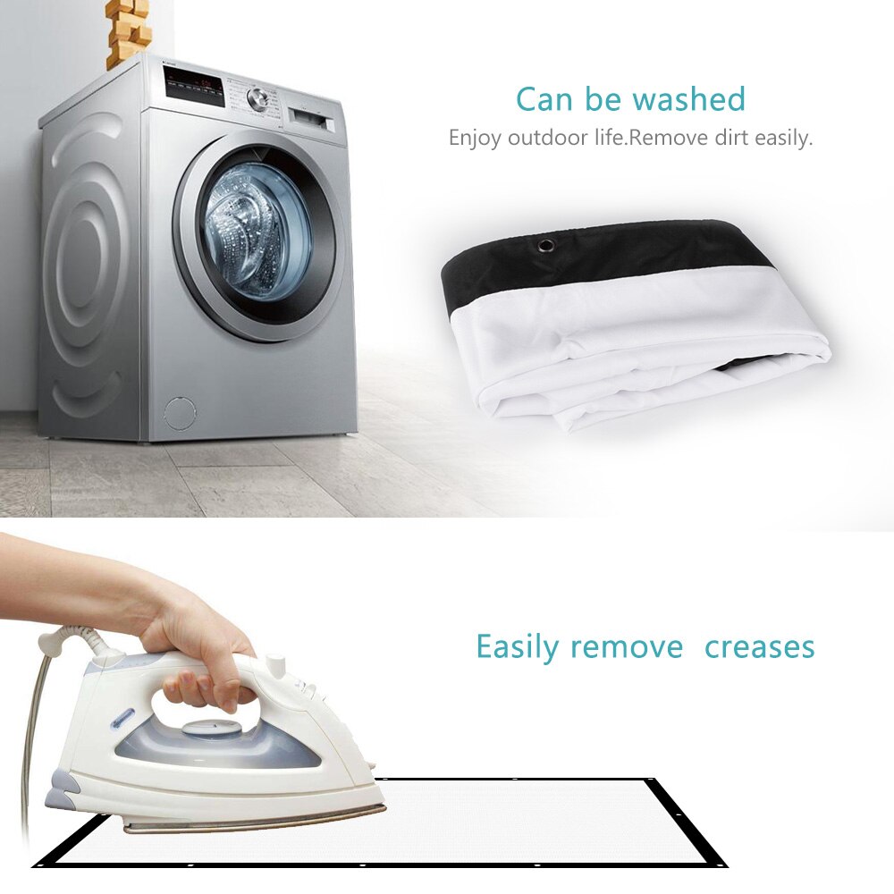 ThundeaL Projector Screen 100 120 150 Inch Canvas Anti-crease White Projection Screen Foldable 16:9 LED DLP Porjector Curtain