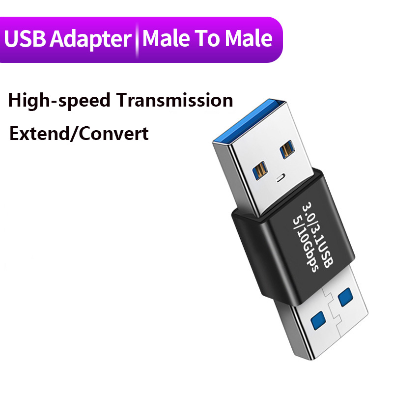 USB 3,0 Stecker USB Zu USB Adapter 5Gbps Gen1 Männlichen zu Männlich-weibliche USB Konverter SSD HDD Kabel Extender USB 3,0 Extension Plug: Braun
