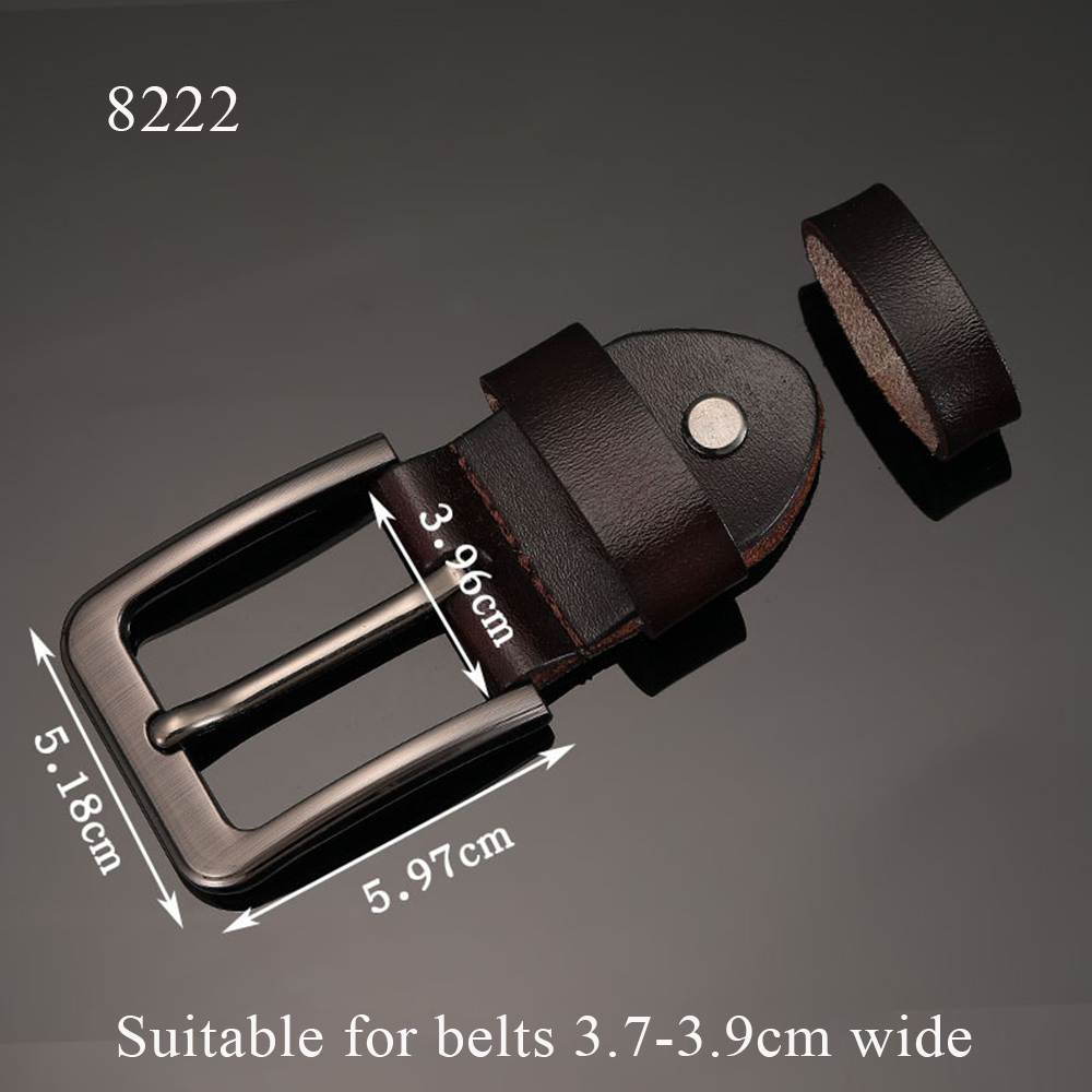 Cinturón clásico para hombre, hebilla para la cabeza, hebilla, hebilla, pasador de repuesto, accesorios de artesanía de cuero, accesorios de cintura hechos a mano: Azul