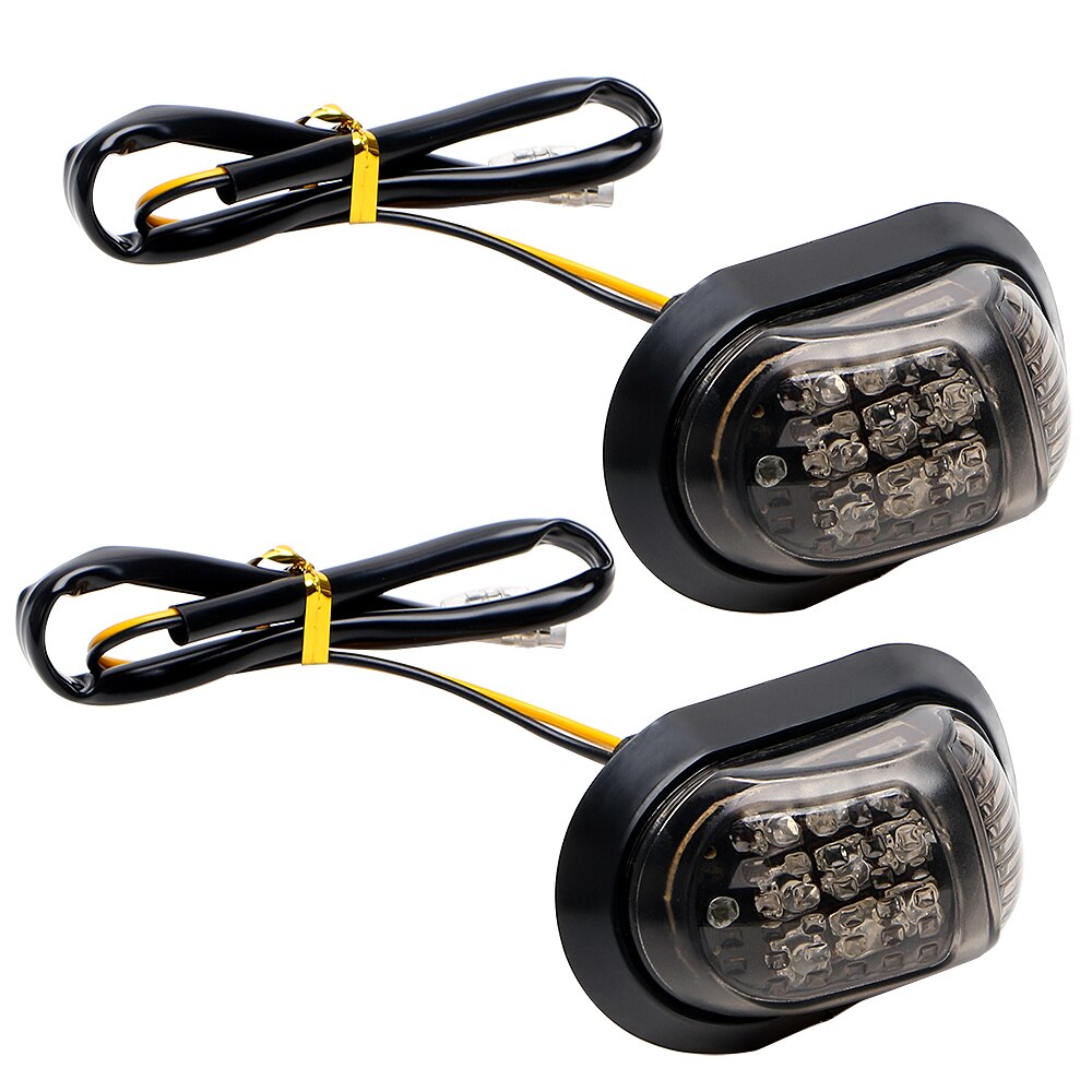 Motorrad Blinker 12V 9 LED Blinker Licht Gelb Beleuchtung Wasser Tropfen Motorrad Indikatoren Blinker EIN Paar Piranha Lichter: Piranha Beleuchtung
