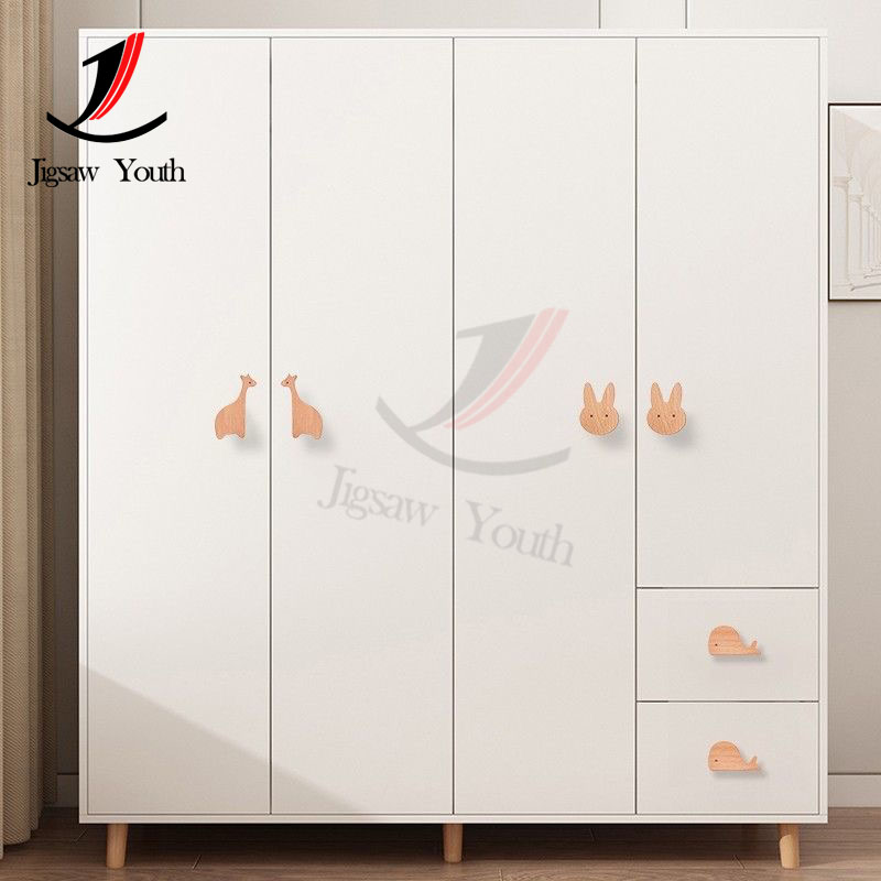 Trekroker barnerom dyremøbler i tre håndtak til skap og skuffer kjøkkenskap garderobehåndtak