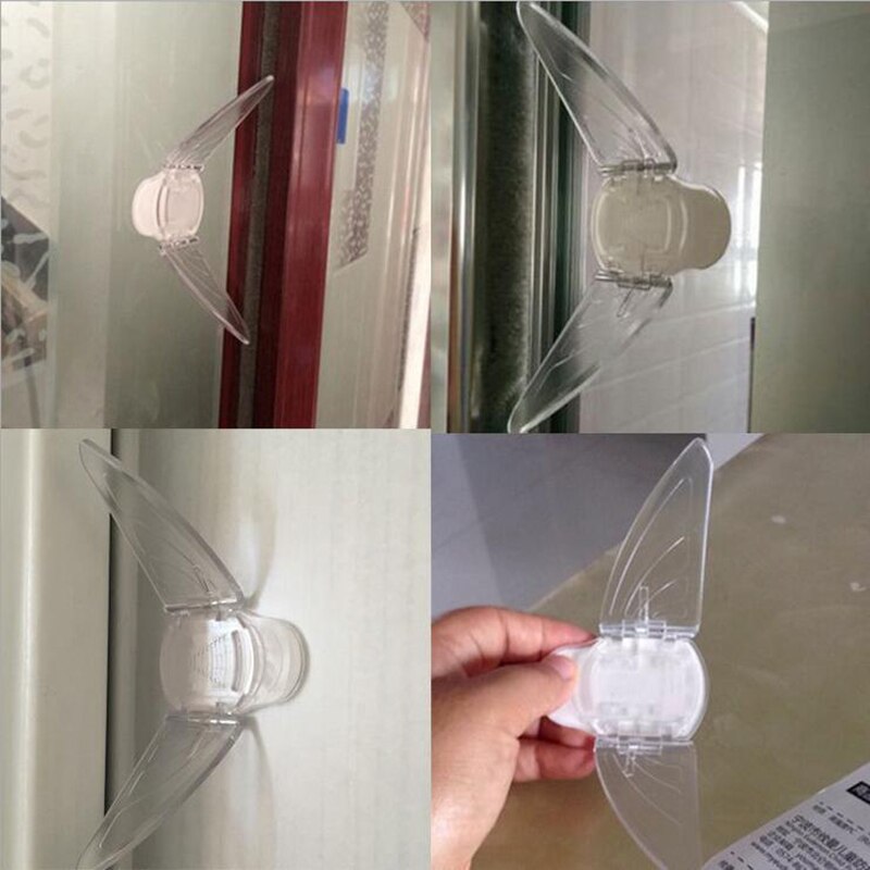 Farfalla Del bambino di Sicurezza Finestra di Blocco di Sicurezza Bambini Finestra Scorrevole Limitatore di Serrature Pugno di Trasporto per Il bambino di Protezione