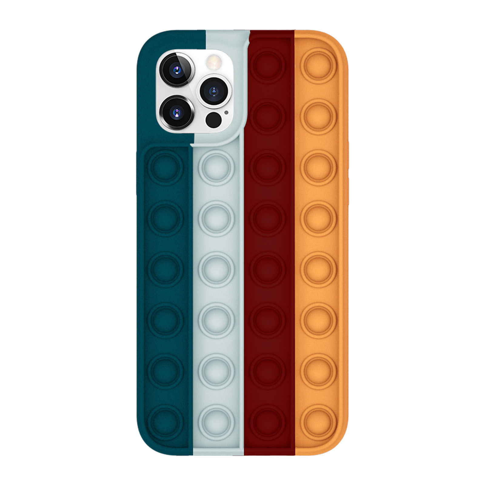 Neuartiges fidget-spielzeug: drücken sie eine blase in form einer weichen silikon-handyhülle zur dekompression für iphone 12 – ideal für freunde: N