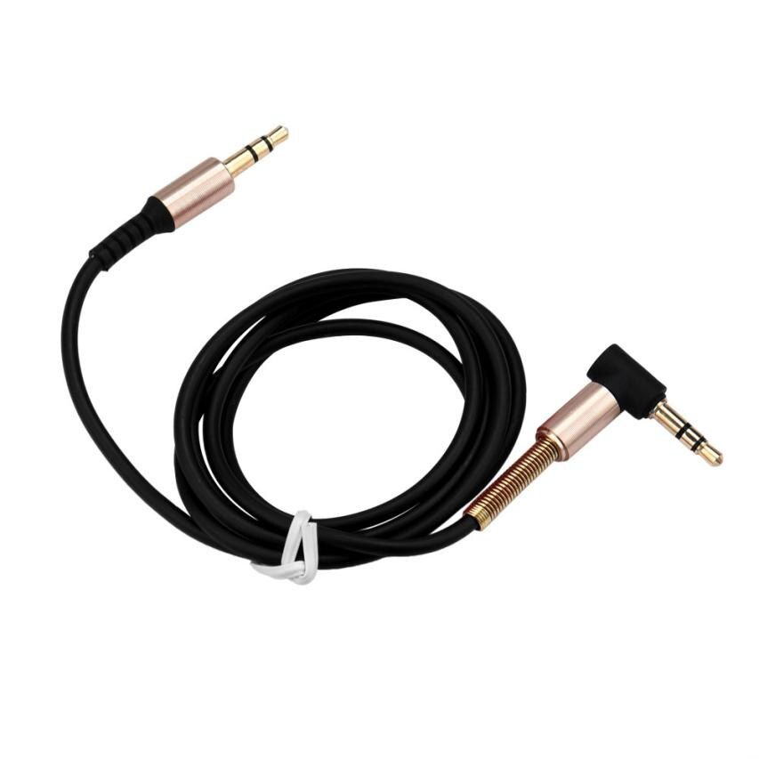 Kongyide 3.5 Mm Jack Elleboog Male Naar Male Stereo Hoofdtelefoon Auto Aux Audio Verlengkabel Oct10