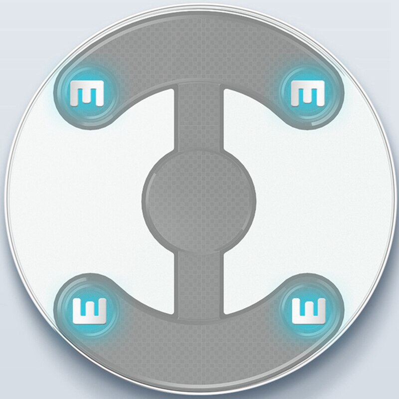 Bathroom Body Scale Weight Scales Round Toughened Glass Digital Weighing Scales Electronic ​Scales ​Bath Scale