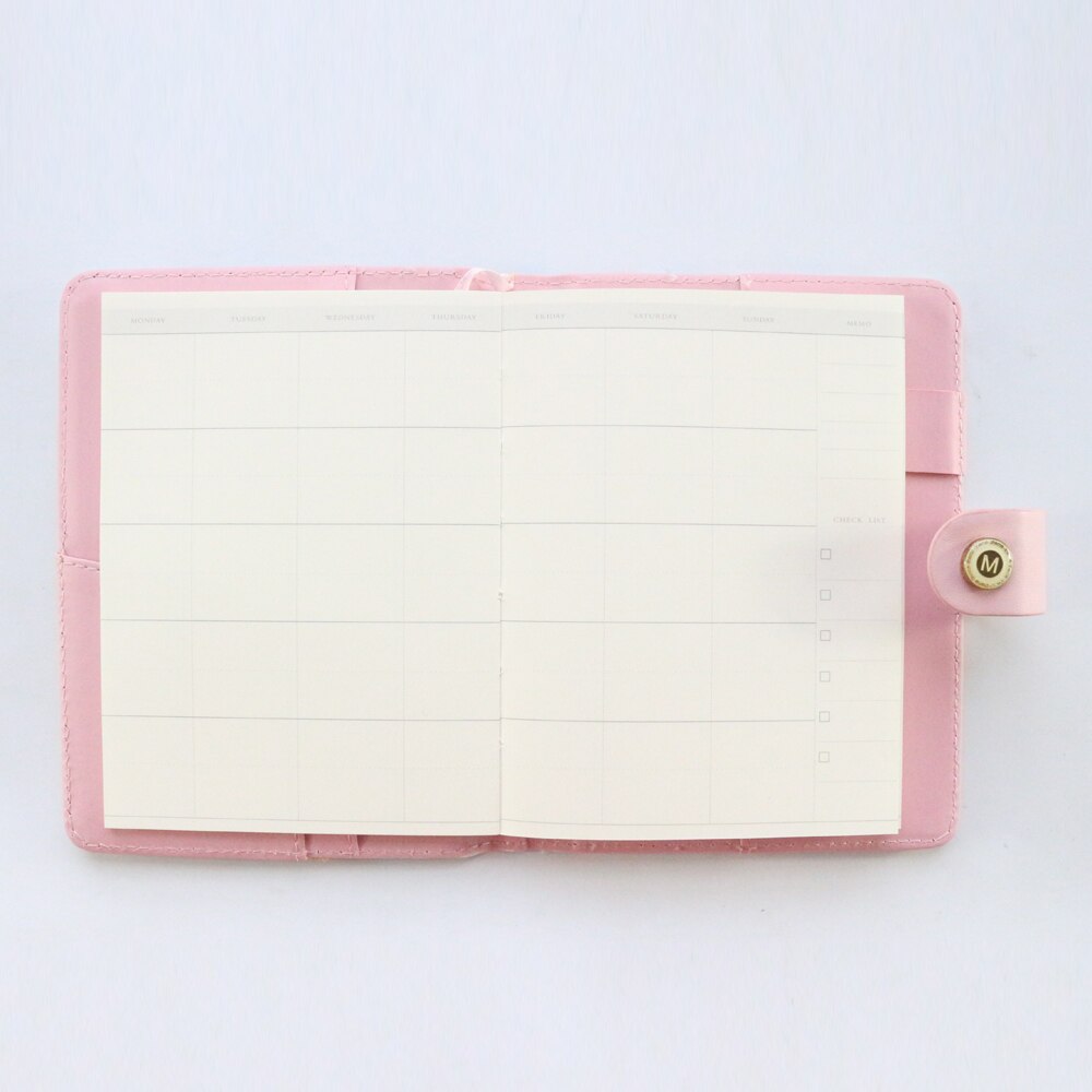 Domikee candy kawaii school student diary daily planner notebook cute hardcover leather agenda planner organizer A6