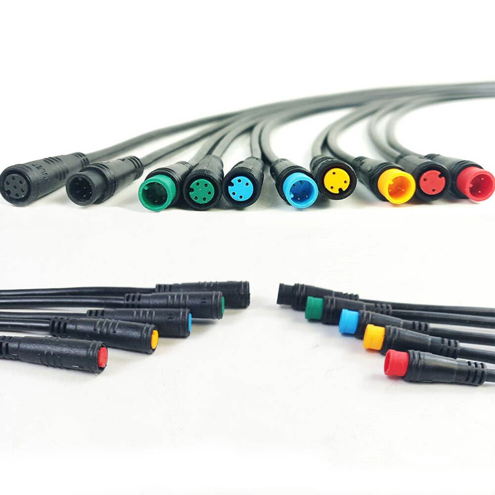 2 3 4 5 6 pin kabel julet stik vandtæt stik til ebike display kabel hun han kabler modificeret tilbehør