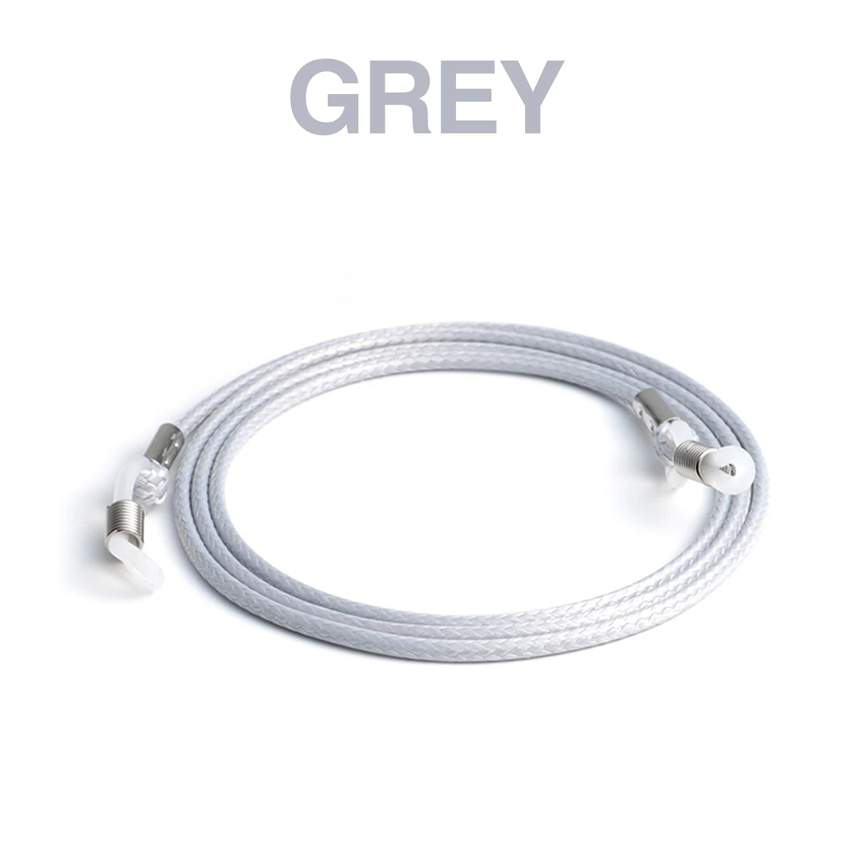 Solid Braided Glasses Strap Neck Cord Adjustable Sunglasses Eye Glasses Chain Rope Lanyard Holder Anti Slip Eyewear Accessory: GRAY