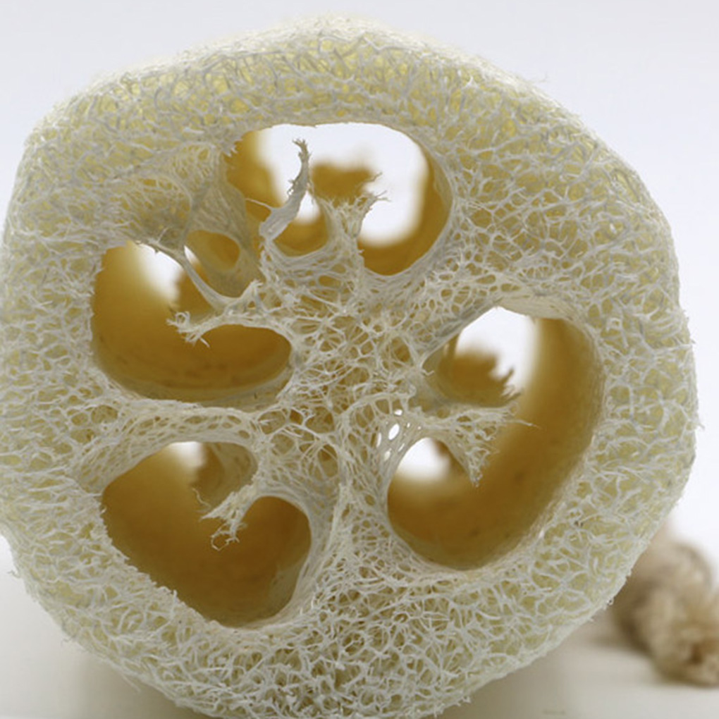 10cm Natural Loofah Bath Body Shower Sponge Scrubber Pad Household Merchandises Cutable Sponge Bathroom Accessories