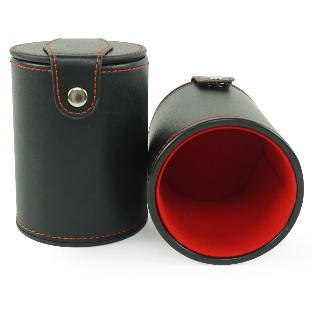Manufacturer Custom Black Dice Cup With Red Casino Dice Cups in The Lid