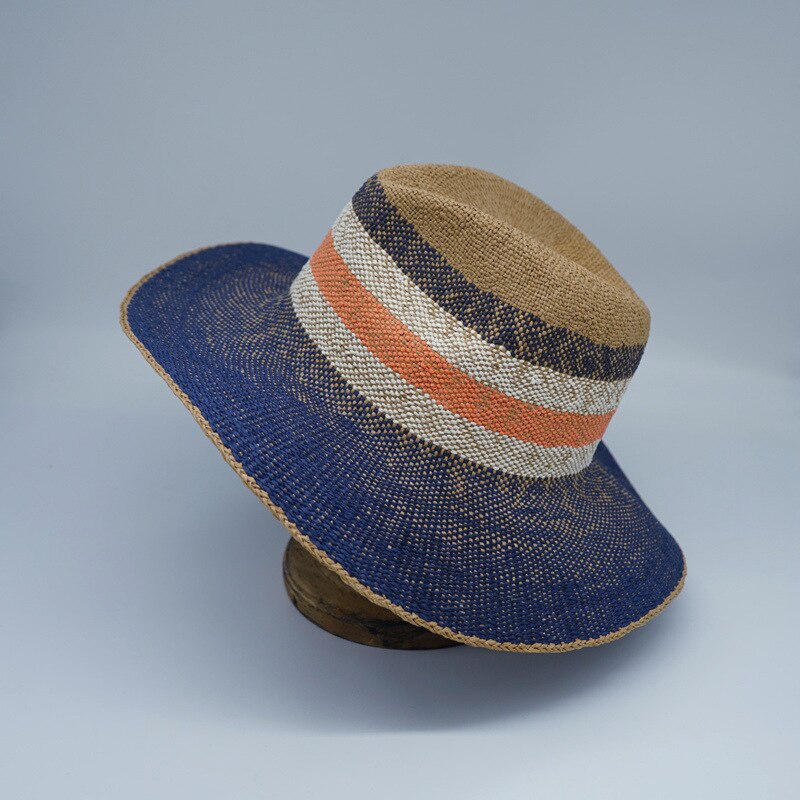 Panshi-Sombrero de paja de papel verde hecho a mano para hombre y mujer, Gorra de fieltro, color verde menta, 01909-panshi