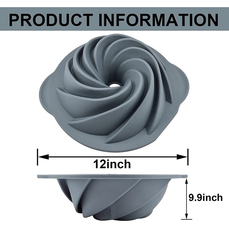 Practical Cake Pans 12-Inch (About 30 Cm) Non-Stick Silicone Cake Pans Mini Bread Pans