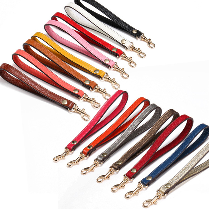 Draagbare handtas tas riem diy leren vervanging portemonnee munt handvat tas riem handgemaakte effen kleur tas accessoires anse de sac