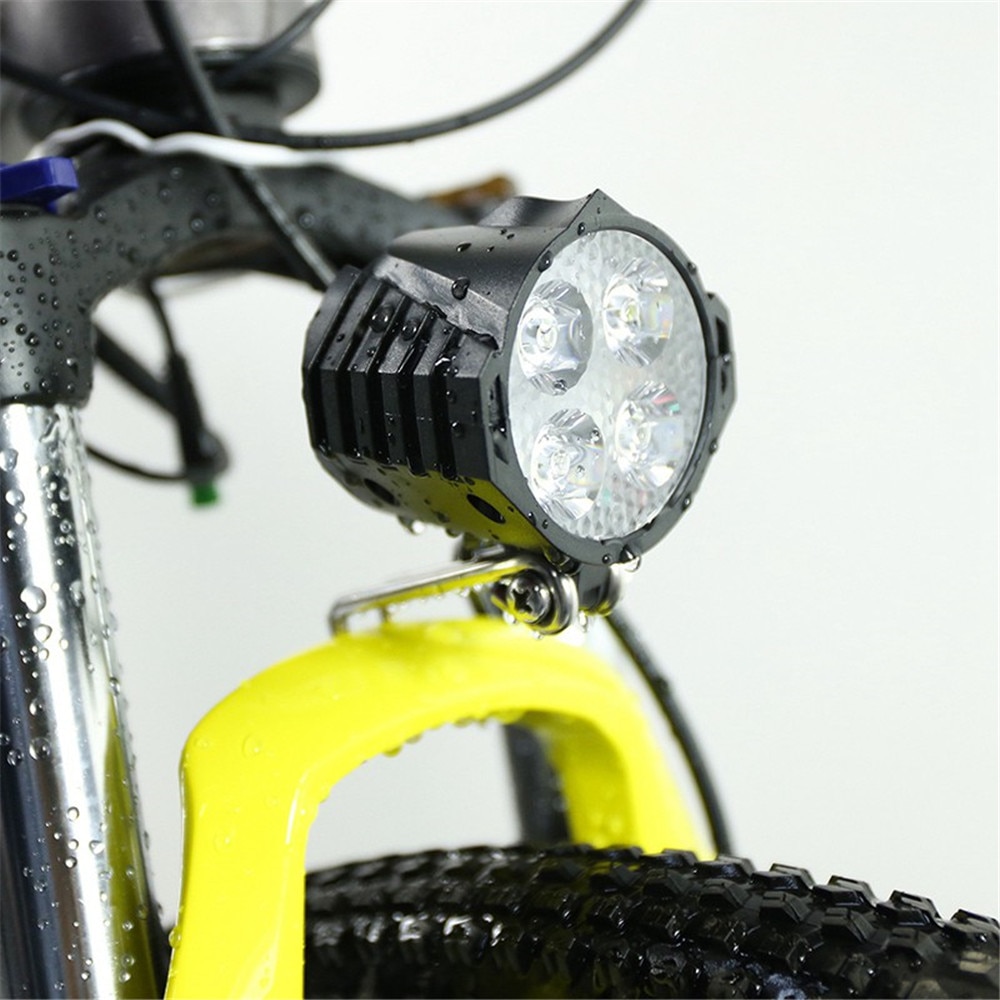 12 W 36 V 48 V 72 V 80 V eBike Licht Scooter Lamp Elektrische Fiets 4 LED Koplamp met Hoorn