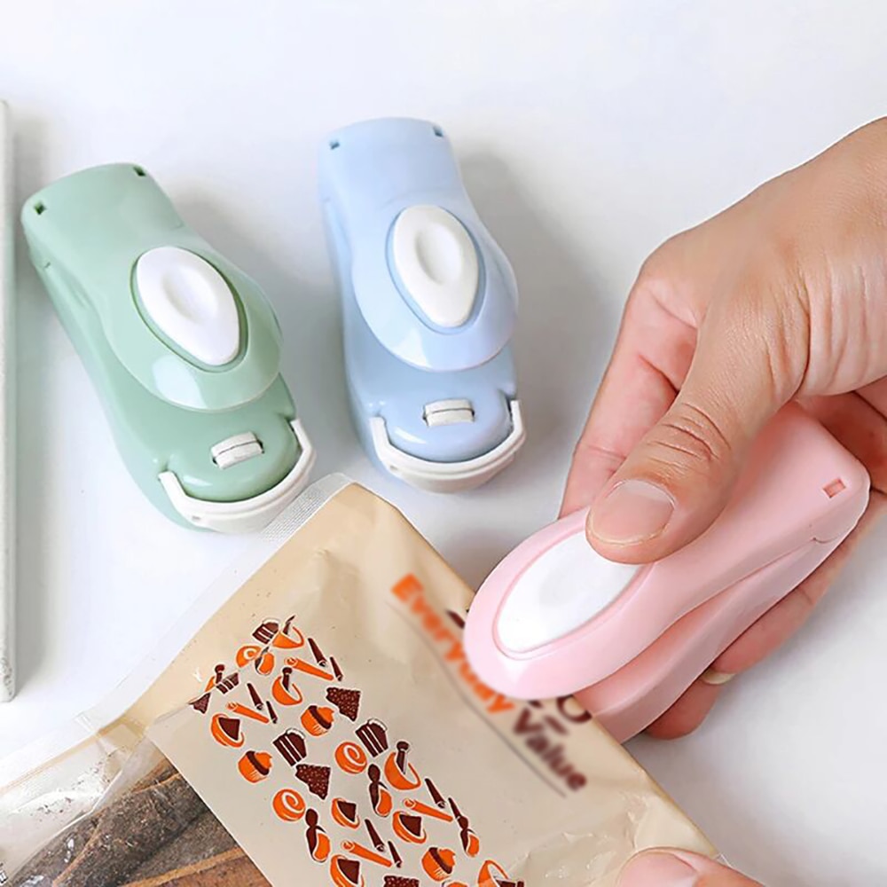 Draagbare Mini Warmte Sluitmachine Impuls Sealer Seal Verpakking Plastic Zak Impuls Sealer Seal Verpakking Verwarming Afdichting Tool