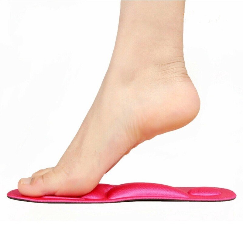 2 pezzi solette in spugna uomo donna sollievo dal dolore morbido 4D Memory Foam solette ortopediche scarpe piedi piatti arco supporto soletta Sport pad