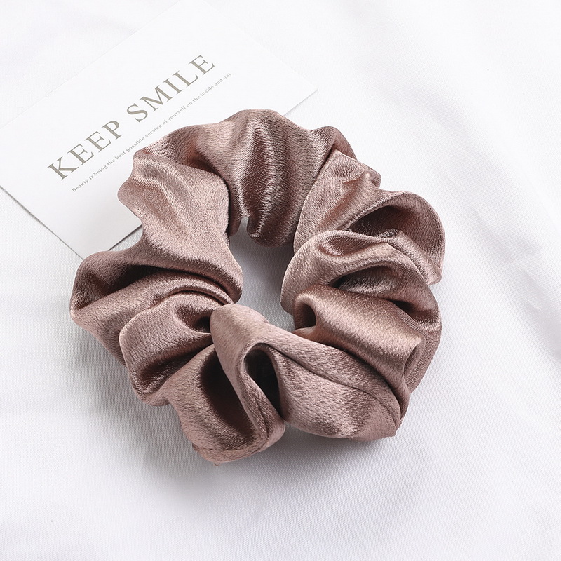 Scrunchies de satén de Color sólido de Corea para mujeres, coletero saten pelo mujer gomas de pelo saten negro y rojo coleteros de seda satin scrunchies cuerda para el cabello, tocado: Morado