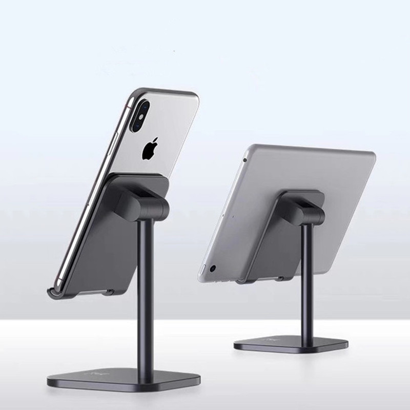 Handy Halter Aluminium Legierung Metall Desktop Tablet Halter Für Universal Tablet & Telefon Einstellbar Stand Telefon Halter