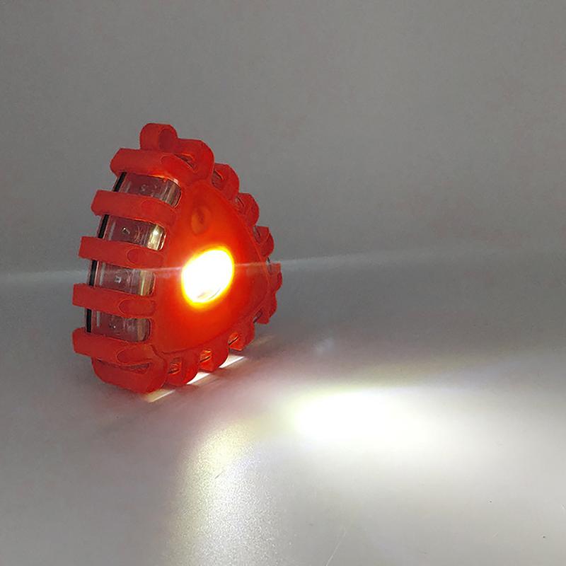 Advarselstrekant sikkerhedsblus til vejkantsadvarsel robust trekant advarselsblinkende lys advarsels-led vejblus til