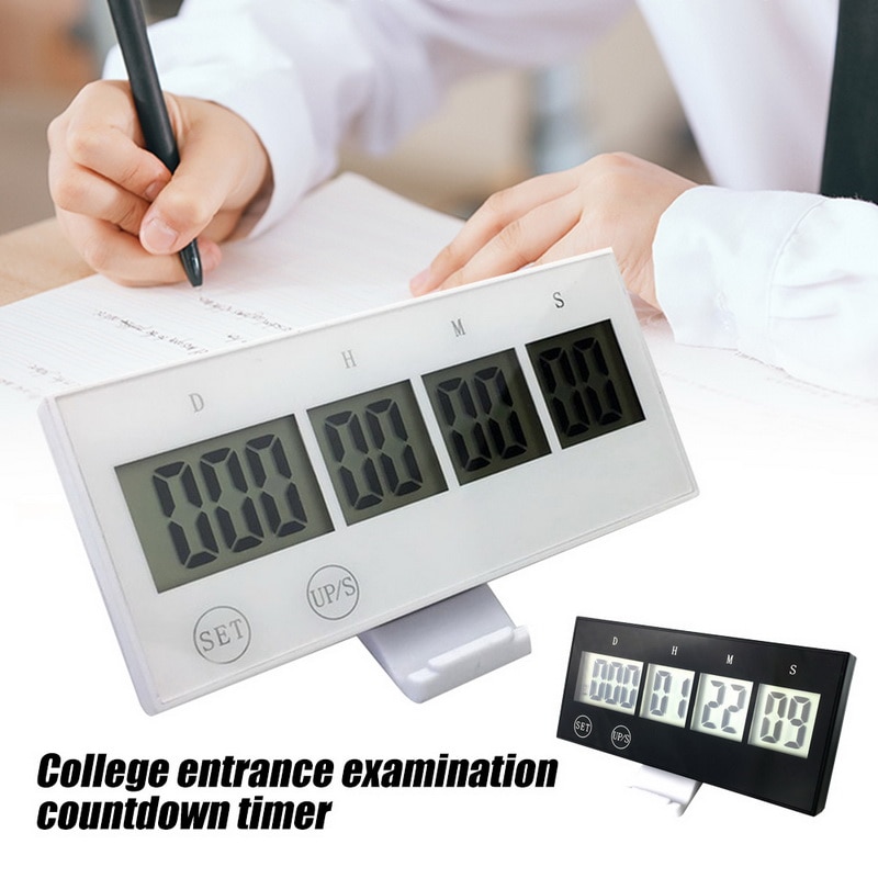 LCD Large Screen Event Reminder Loud Alarm Timer Kitchen Digital Timer 999 Days Clock Touch Key