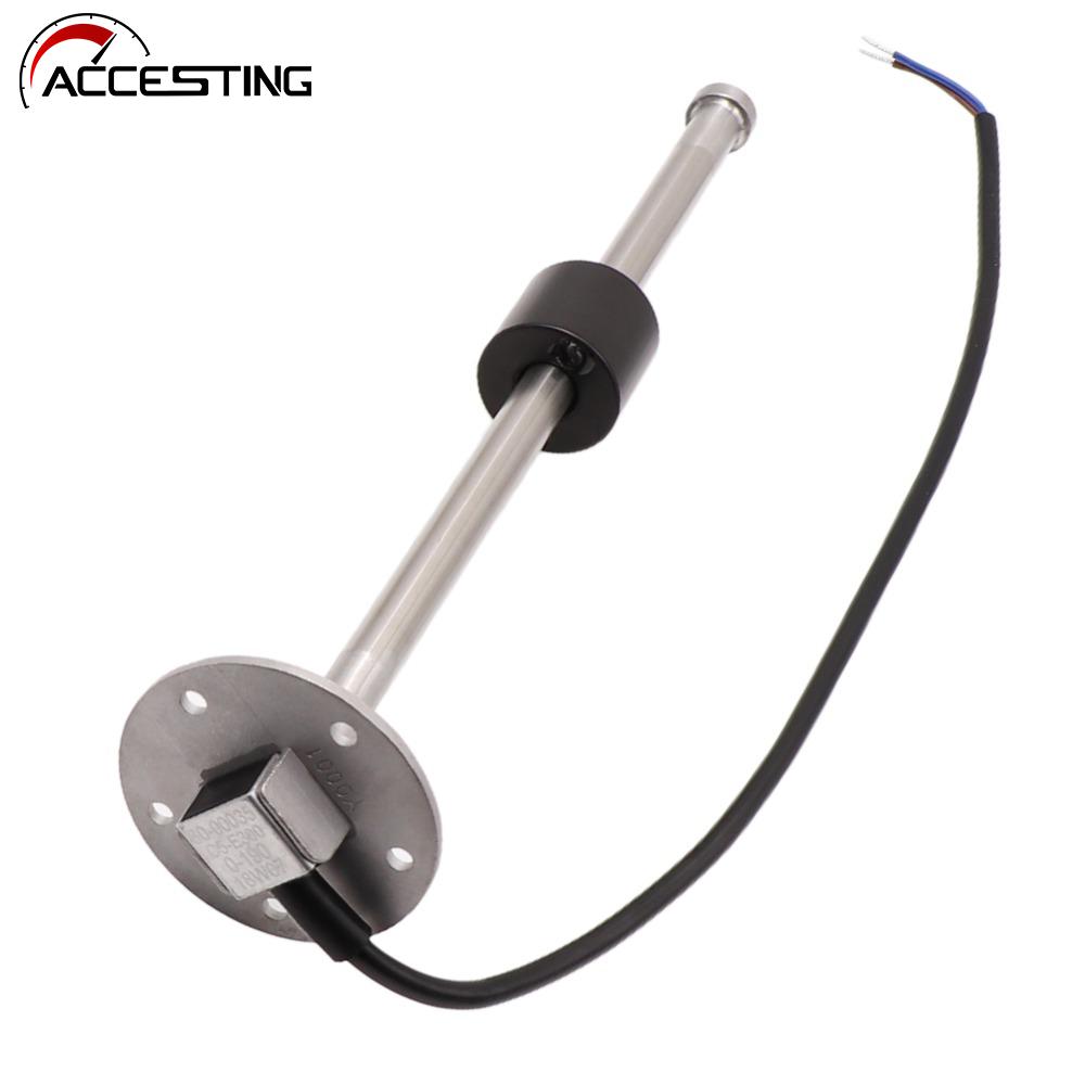 Boat Car Fuel Level Sensor Stainless Steel Fuel Sending Unit for 0~190 ohm Fuel Tank Level Gauge 300 250 200 150 mm Float switch