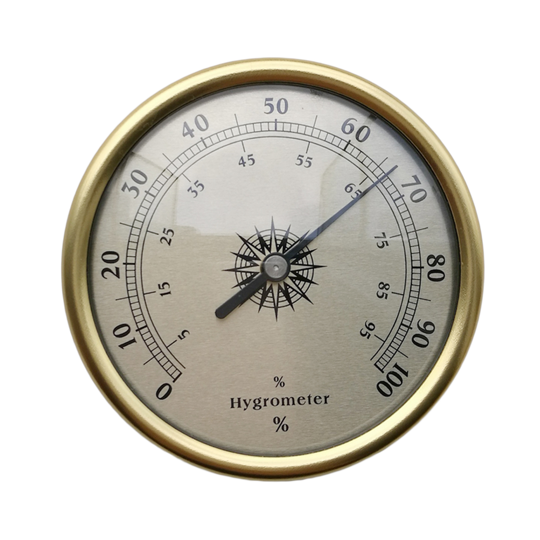 High Accuracy 7.2cm Gold Ring Surface Hygrometer Instrumentation Thermometer