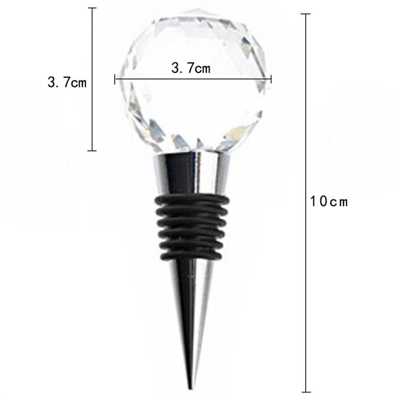 Bar Tools Wine Stoppers Round Crystal Glass Ball Vacuum Seal Wine Stopper Home Wine Collection Red Wine Bottle Stopper: Default Title