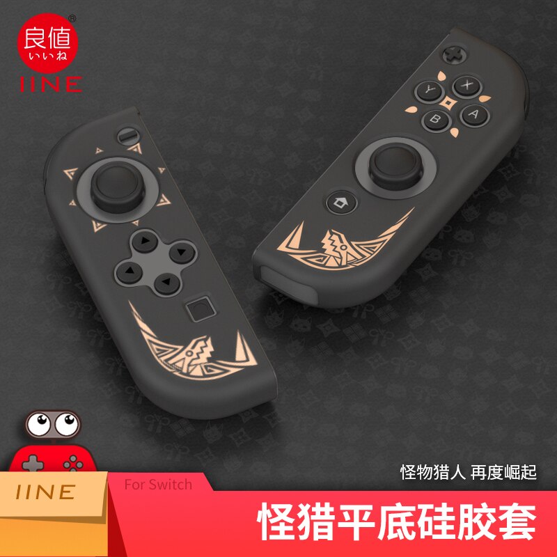 Monster Hunter AUFSTIEG Lagerung Tasche Spiel Console Schützende Film Joycon Controller Abdeckung Fall Thumb Grip Caps für Nintendo Schalter: Orange