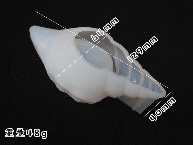 Resina Epossidica FAI DA TE 3D Elefante Conchiglia di Trucco di Immagazzinaggio Uovo Borsette marino Stampo in silicone Stampi Gioielli: leggero Conch