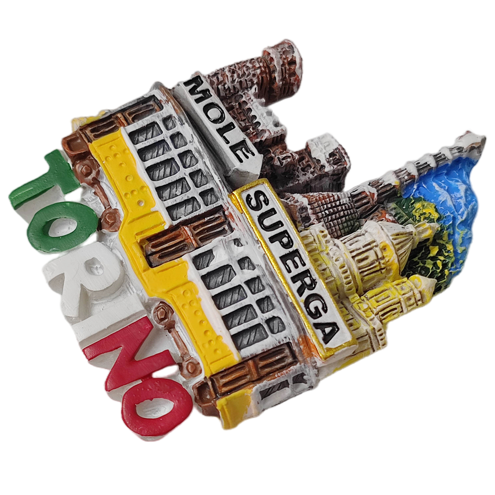 Torino Italy 3D Fridge Magnet Souvenir ,Resin Handmade Torino Refrigerator Magnet Home Decoration Collection
